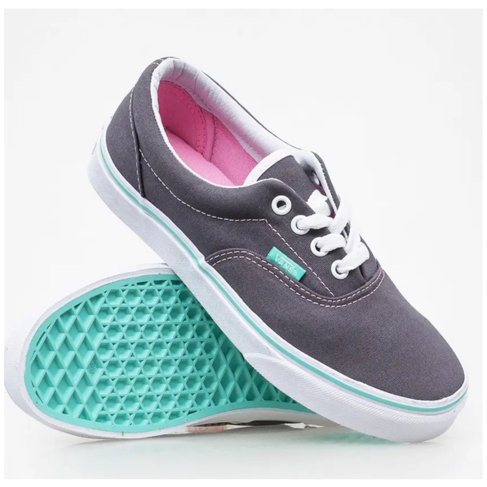 Gray, Blue, and Pink Women’s Vans - Very Lightly Used